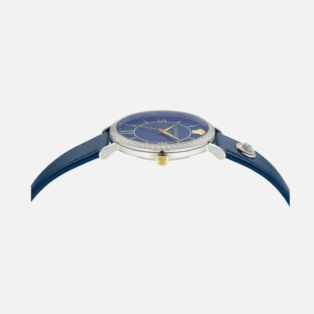 Versace Mens Stainless Steel 42mm Strap Watch